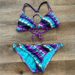 Hurley Purple and Blue Bikini